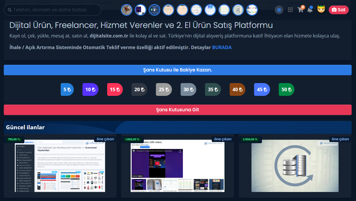 Dijital Ürün, Freelancer Platform